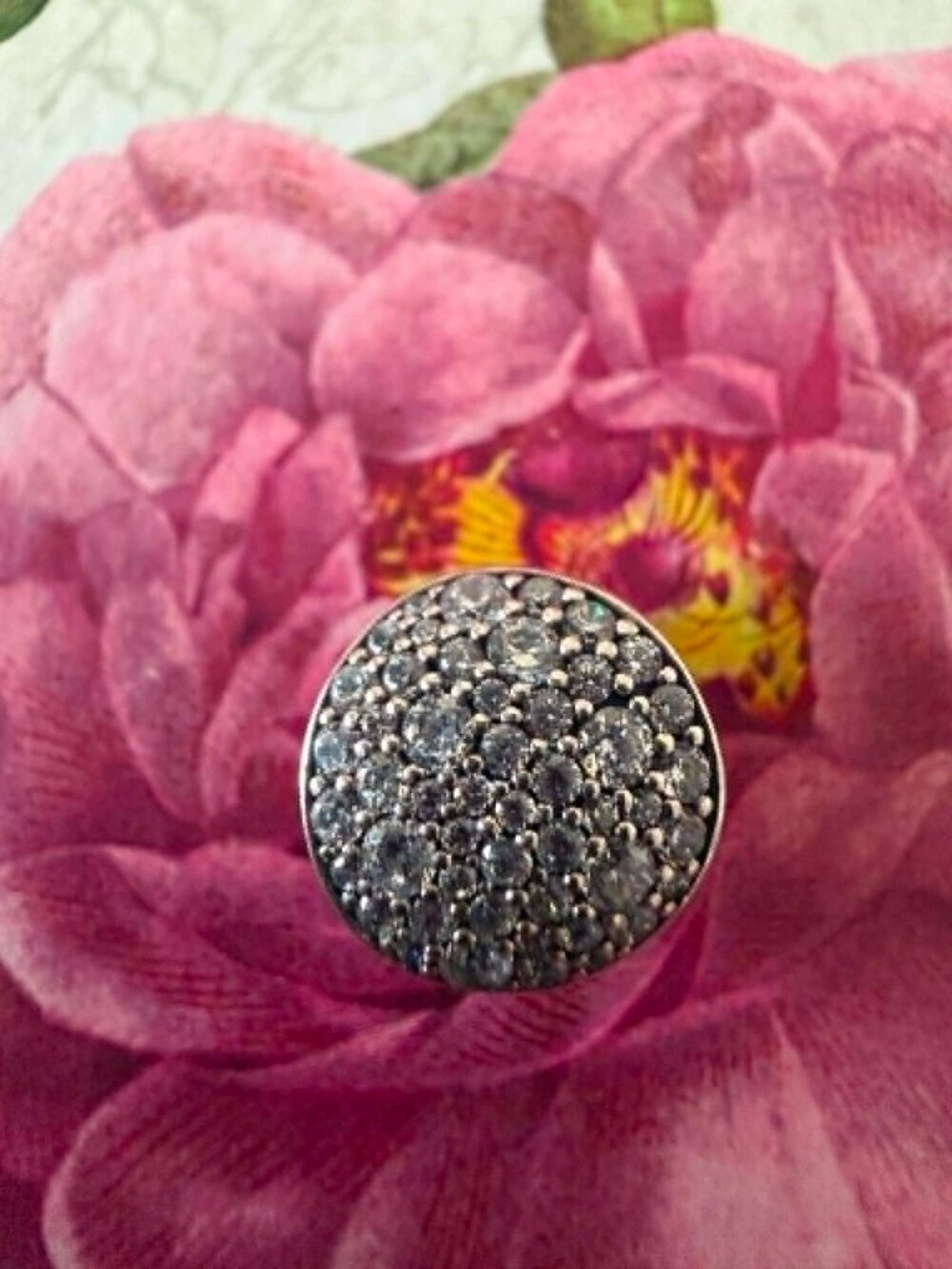 Authentic Pandora Pave Sphere Charm #797540CZ